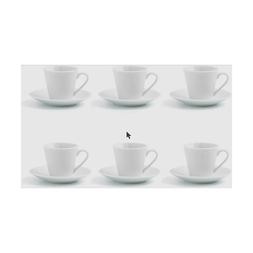 Quid Set de 6 Tazas Renova con Plato